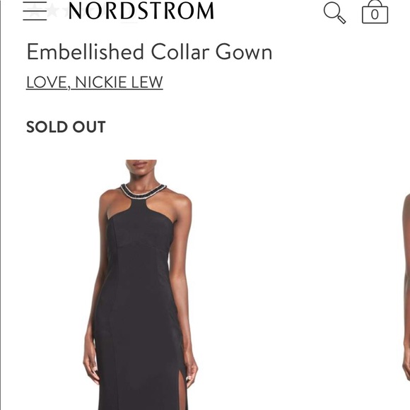 New Embellished Collar Gown LOVE, NICKIE LEW -sz3 - Picture 2 of 4